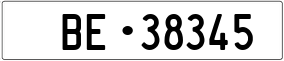 Trailer License Plate